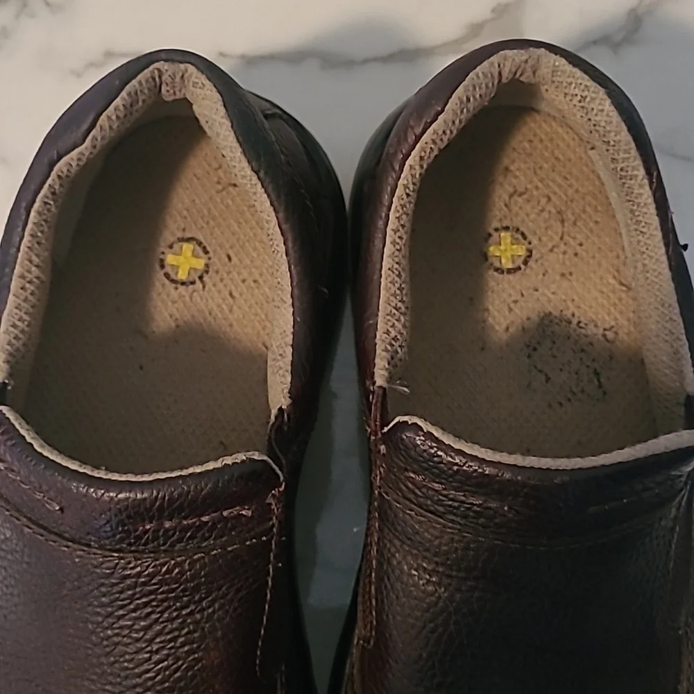 Dr Martens Orson Men's 10 Brown Leather Slip-On Loafers Shoes Slip Oil Resistant - Picture 9 of 14